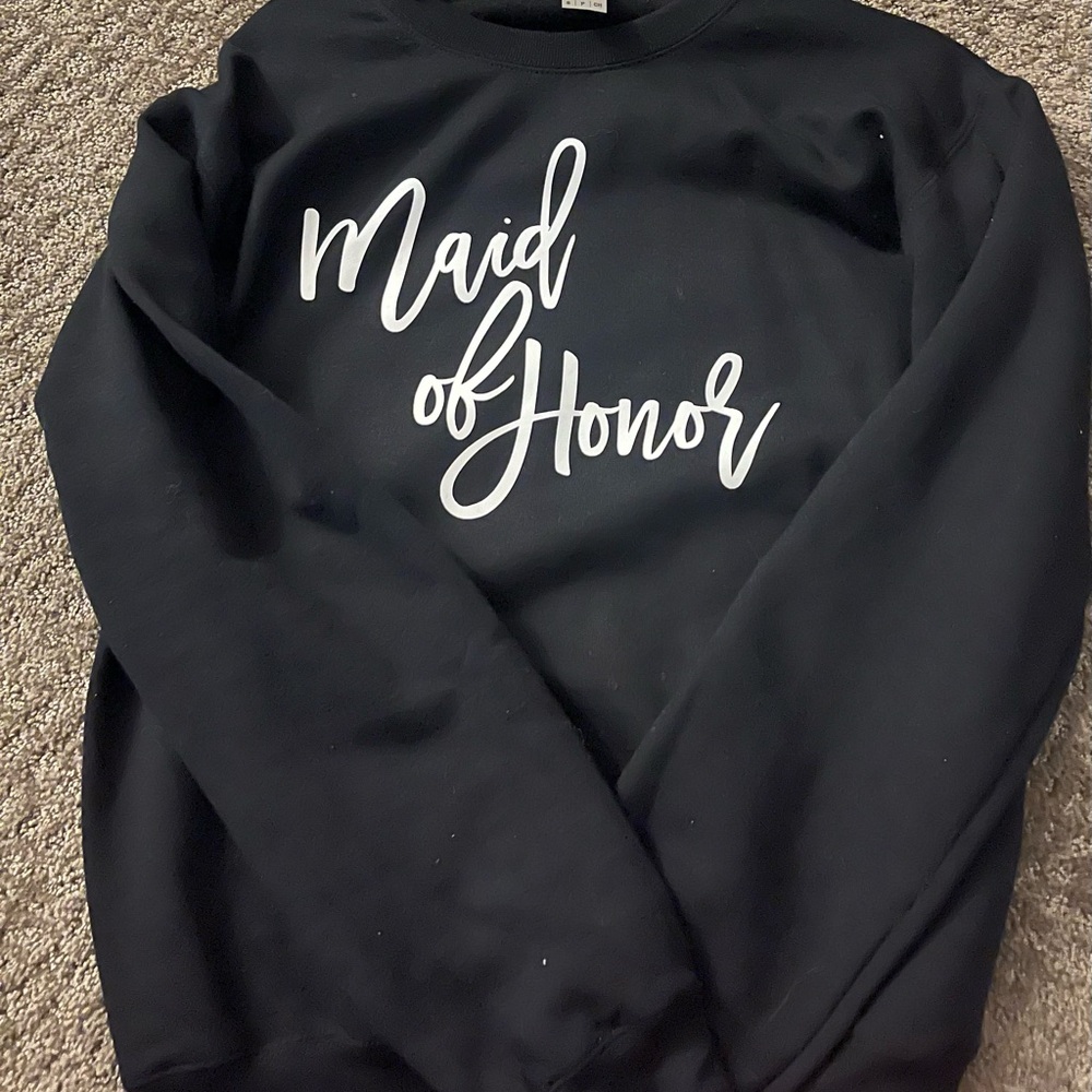 Black Maid of Honor Sweatshirt
